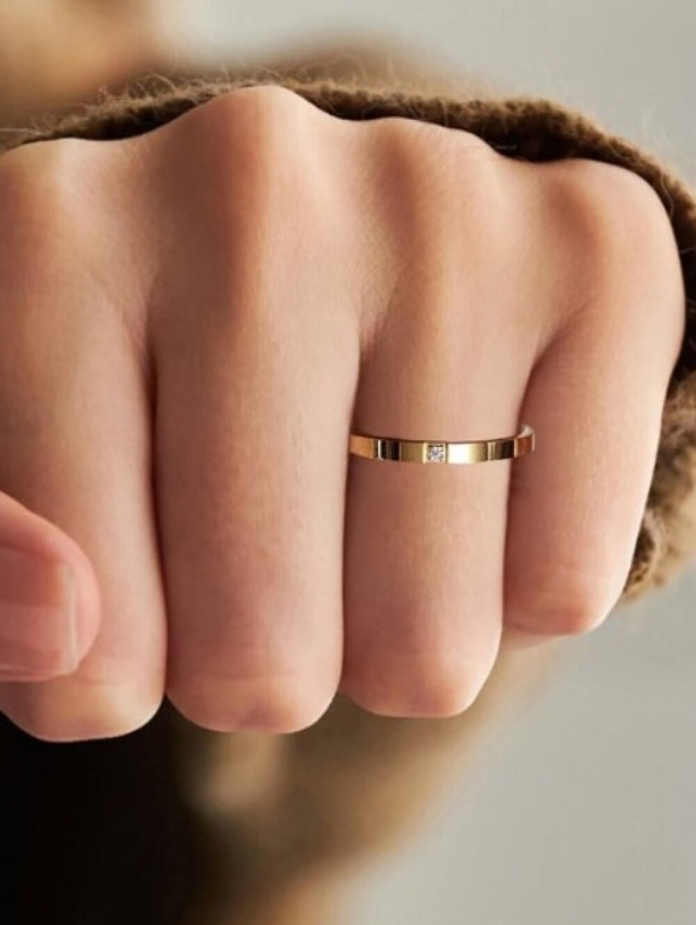 FP Desigher Mikal Winn Minimalist Jewelry Ring 14K Gold Plated Hypoallergenic